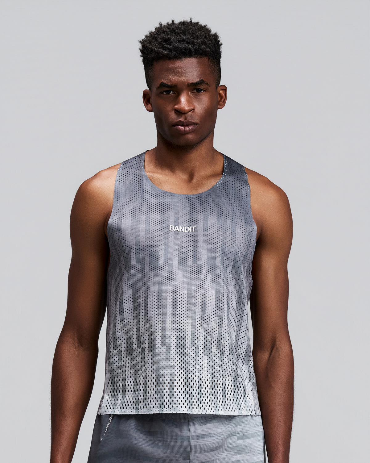 Men's Specter™ Performance Tee with Flopack™ - Micro Geo Gradient - Slate / Plaster