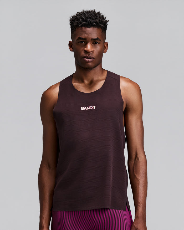 Men's CoolGrid™ Training Singlet with Flopack™ - Espresso