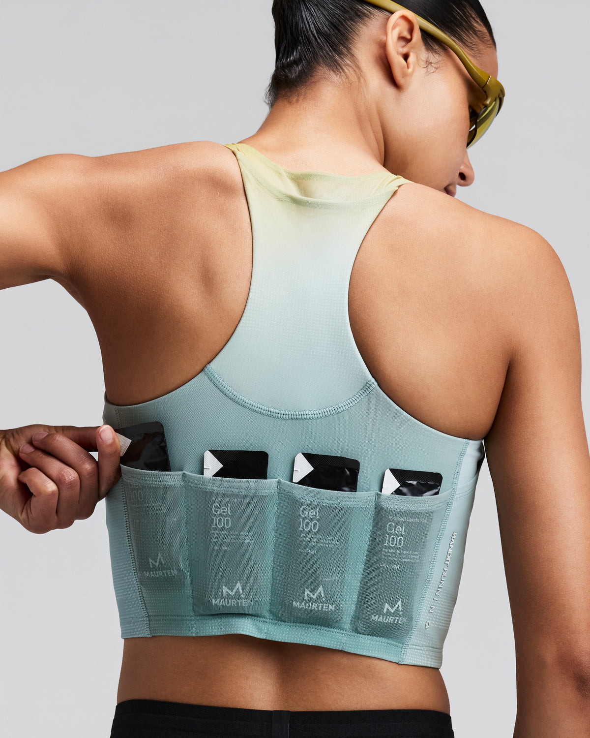 Women's Vanisher™ V-Neck Race Crop - Lagoon Multi