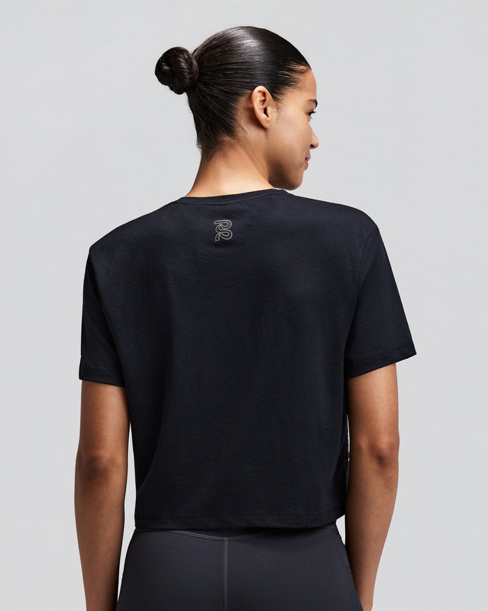 Women's Micromesh™ Cropped Run Tee
