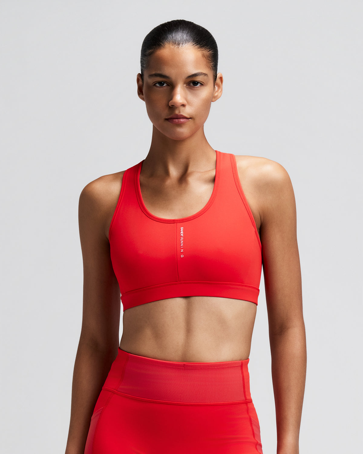 Women's Vanisher™ Reverso™ Scoop Neck Run Bra - Growing Grid - Poppy