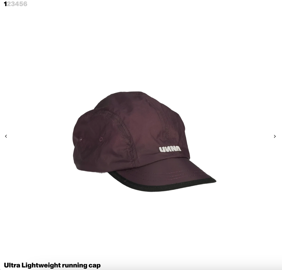 Smiles Run Cap — Unisex — Aubergine