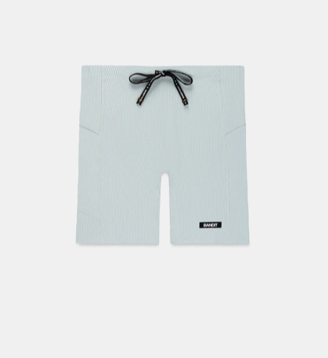 Men's Striped Cadence™ Half Tights - Lagoon / Copal