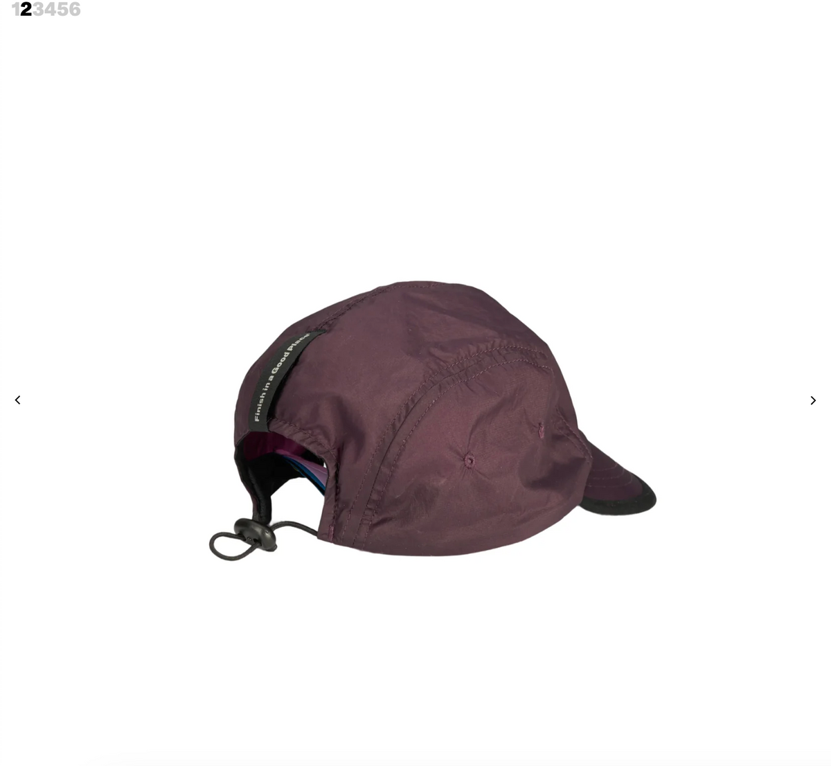 Smiles Run Cap — Unisex — Aubergine
