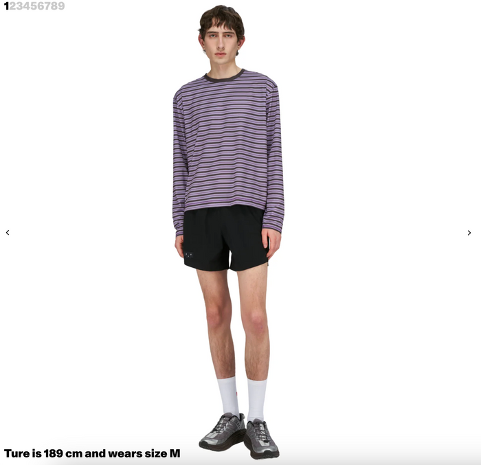 Striped LS — Men — Grape