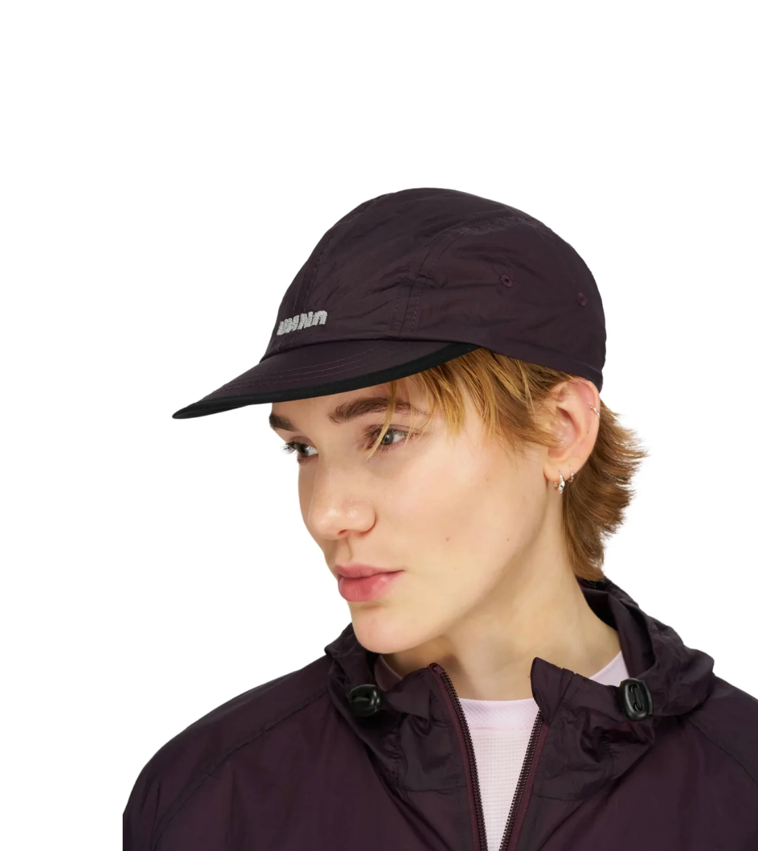 Smiles Run Cap — Unisex — Aubergine