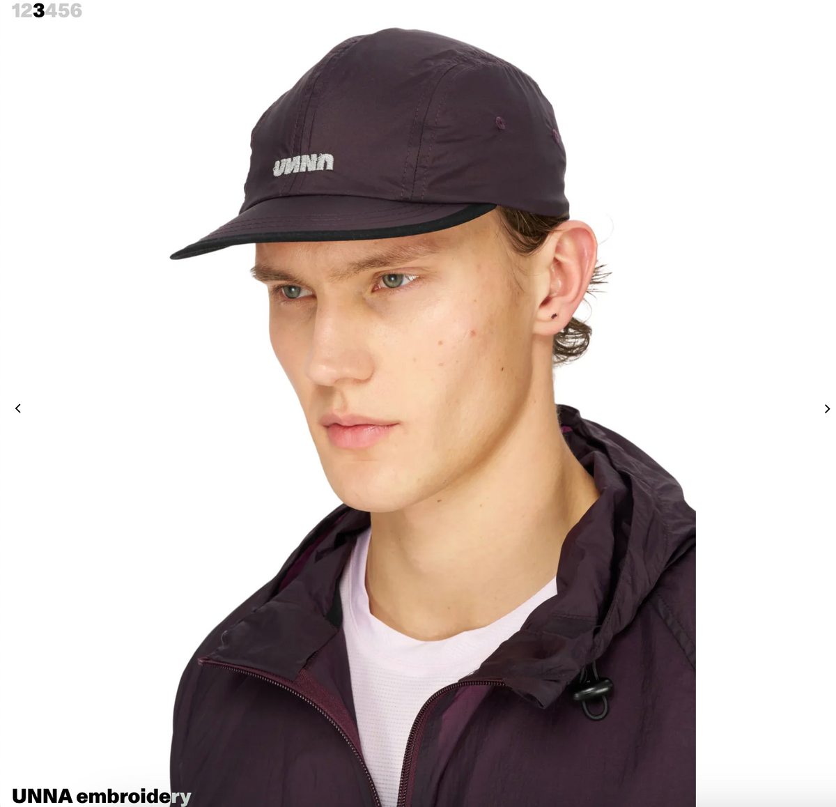 Smiles Run Cap — Unisex — Aubergine