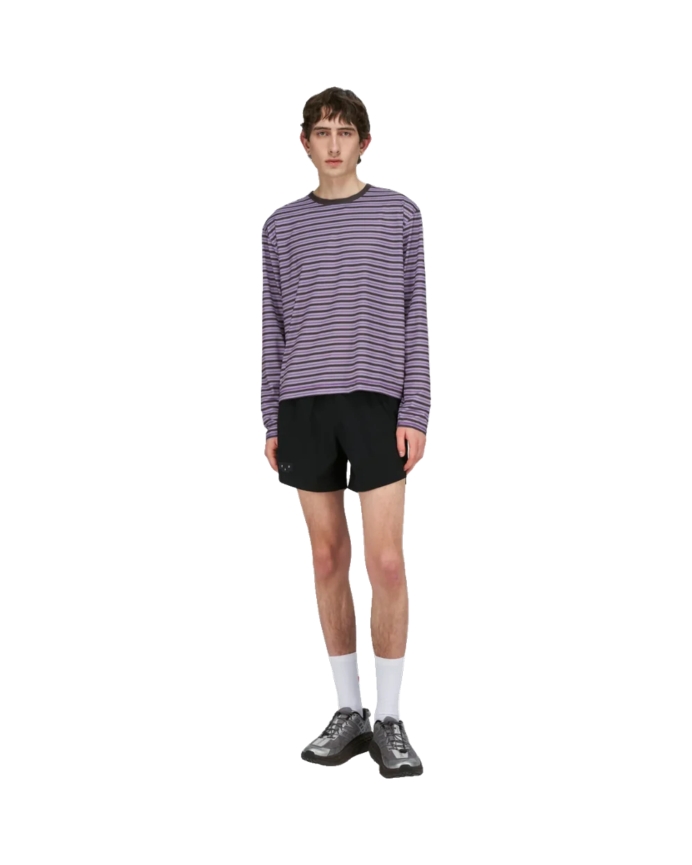 Striped LS — Hombre — Grape