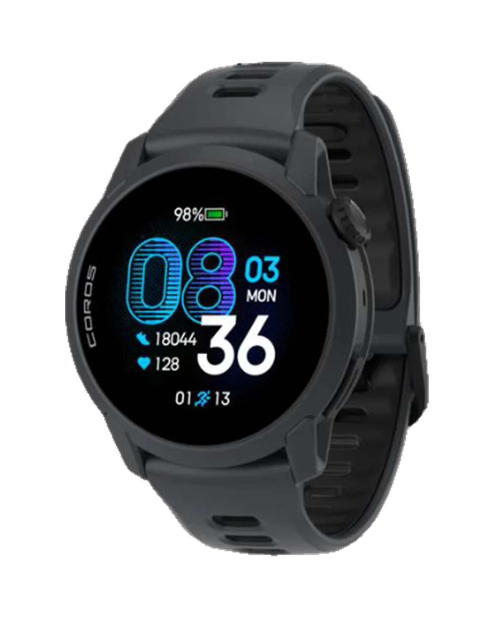 RELOJ GPS PACE 4 CRYSTAL BLACK SILICONE