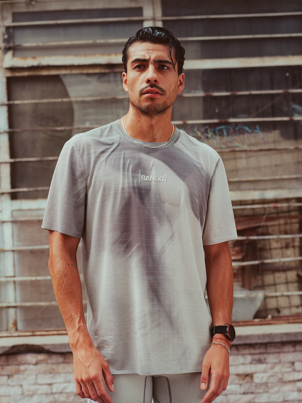 Men's Specter™ Performance Tee with Flopack™ - Two Tone Dotted Gradient - Slate / Plaster