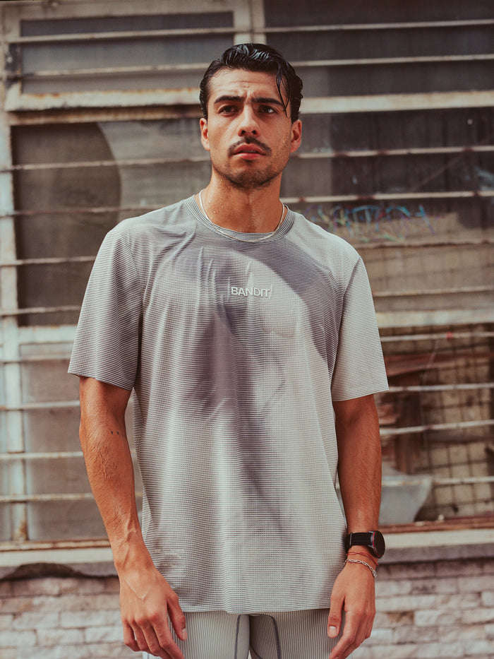 Men's Specter™ Performance Tee with Flopack™ - Two Tone Dotted Gradient - Slate / Plaster