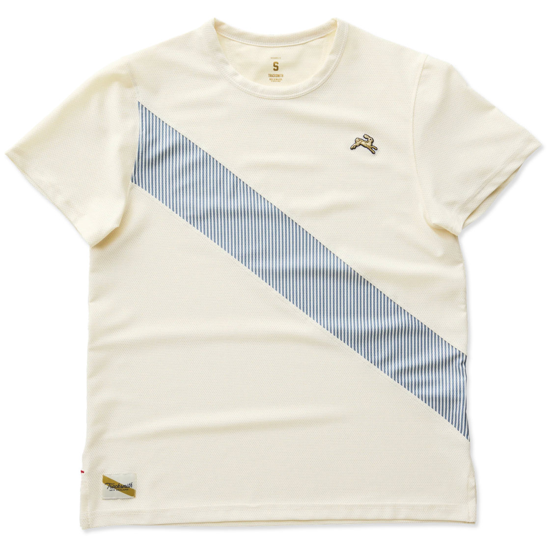 WOMEN VAN CORTLANDT TEE - IVORY/BERING SEA STRIPE