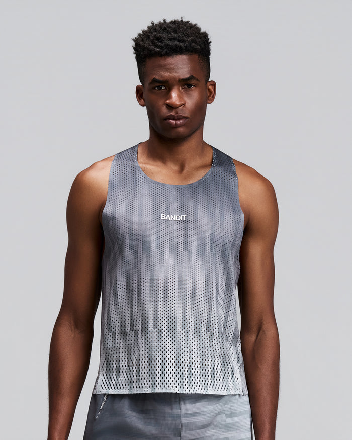 Men's Specter™ Performance Tee with Flopack™ - Micro Geo Gradient - Slate / Plaster