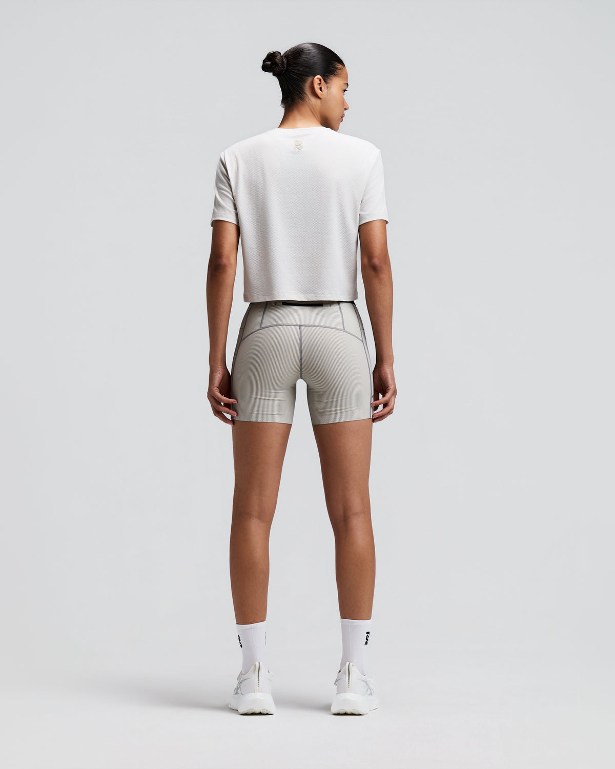 Women's Micromesh™ Cropped Run Tee - Plaster