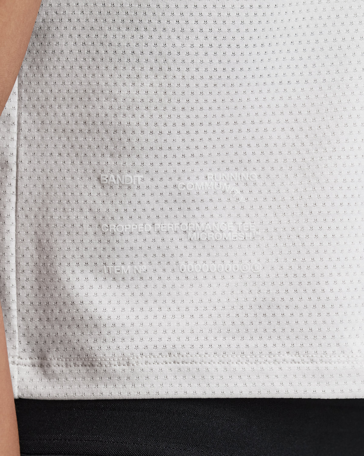 Women's Micromesh™ Cropped Run Tee - Plaster