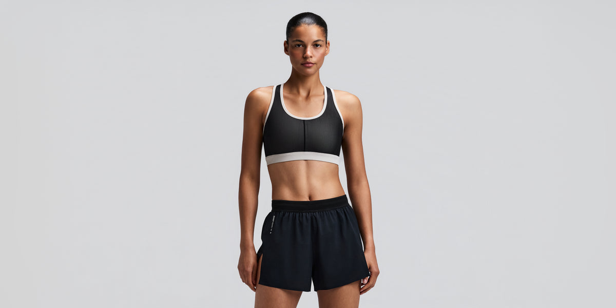 Women's Vanisher™ Reverso™ Scoop Neck Run Bra - Black / Plaster