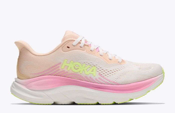 HOKA Clifton 11 — Mujer — Tangerine Glow/White