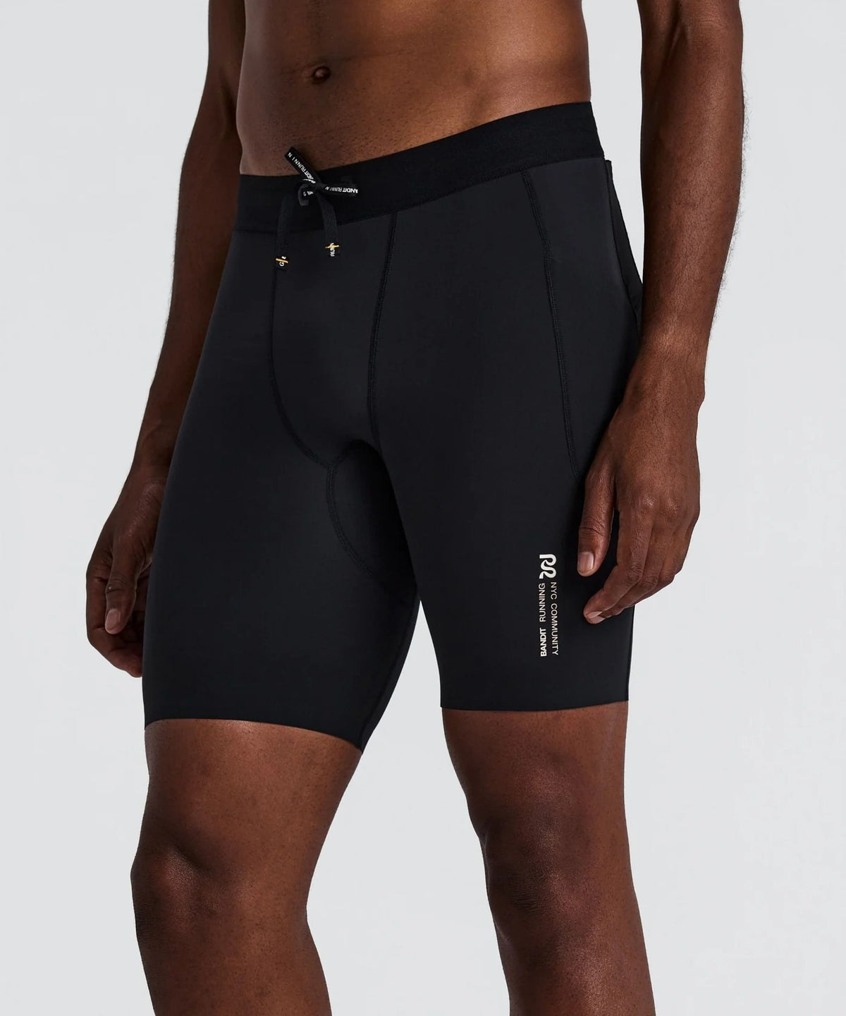 MEN SOLITE HALF TIGHTS - BLACK