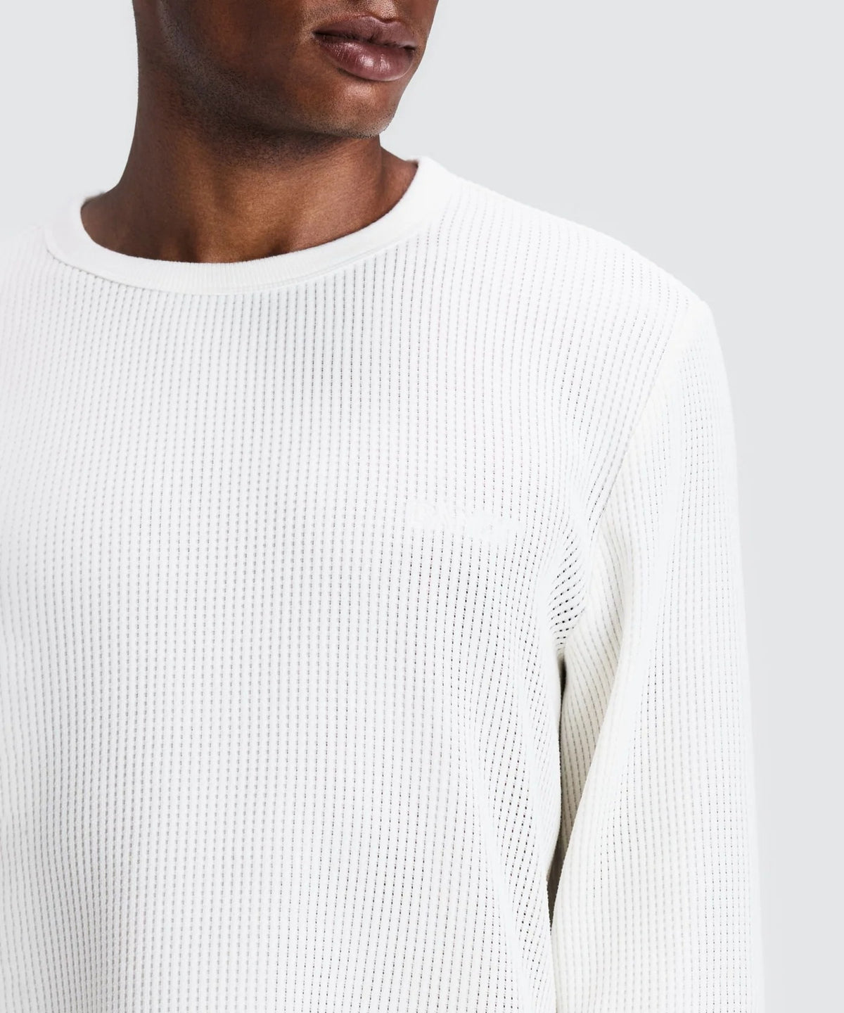MEN POLARTEC WAFFLE LONG SLEEVE - STONE WHITE