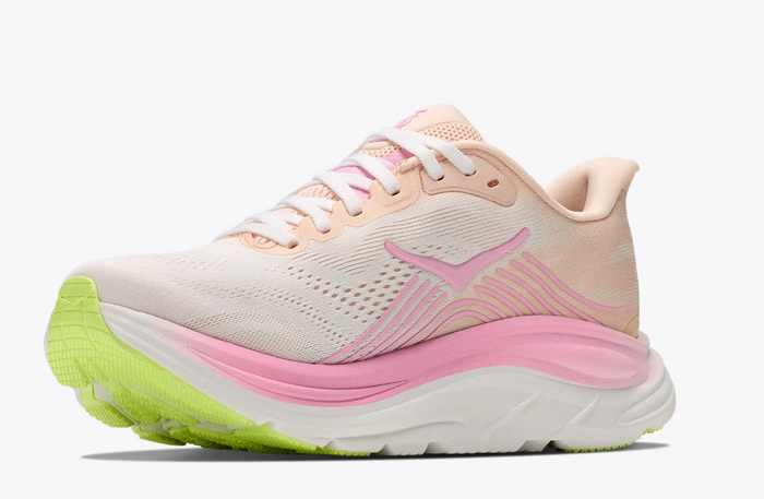 HOKA Clifton 11 — Mujer — Tangerine Glow/White