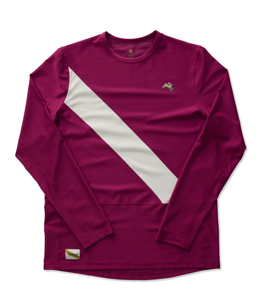 MEN VAN CORTLANDT LONG SLEEVE - RASPBERRY/IVORY