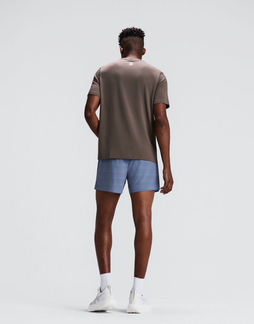 MEN MICROMESH RUN TEE - COCOA