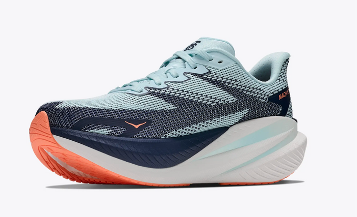 HOKA Mach X 3 — Mujer — Glimmering Blue/Varsity Navy