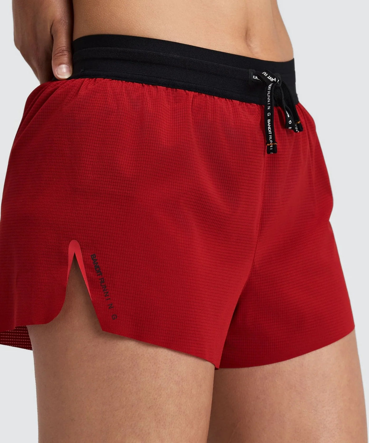 WOMEN RIPSPEED 3" SPLIT SHORTS - OXIDE RED