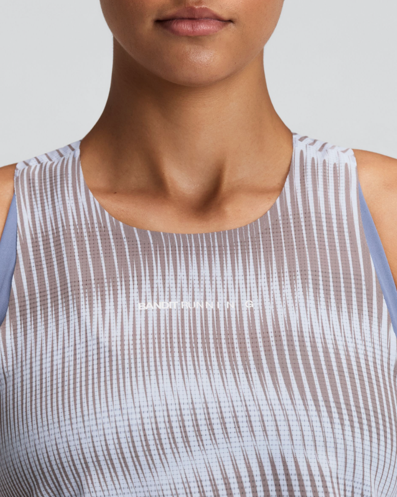 WOMEN COOLGRID RACE SINGLET - PAVILION BLUE