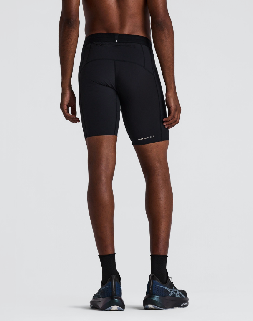MEN SOLITE QUARTER TIGHTS - BLACK