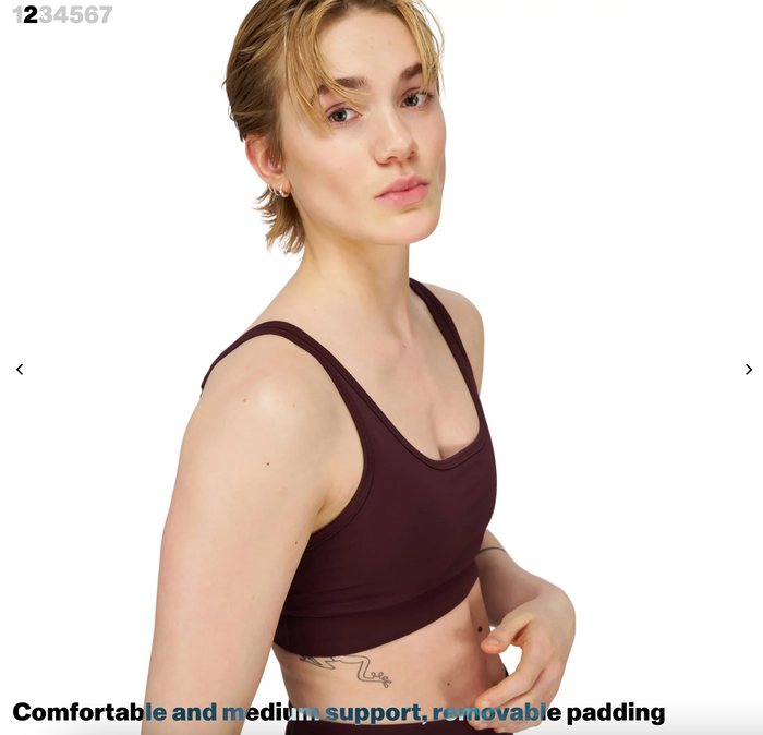 Good Place Bra — Women — Merlot