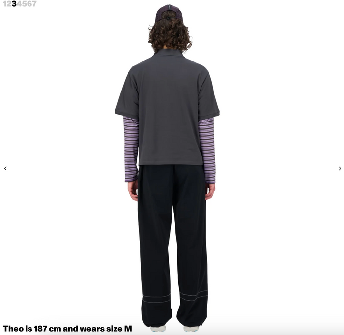 Polo Run Shirt — Men — Off Black