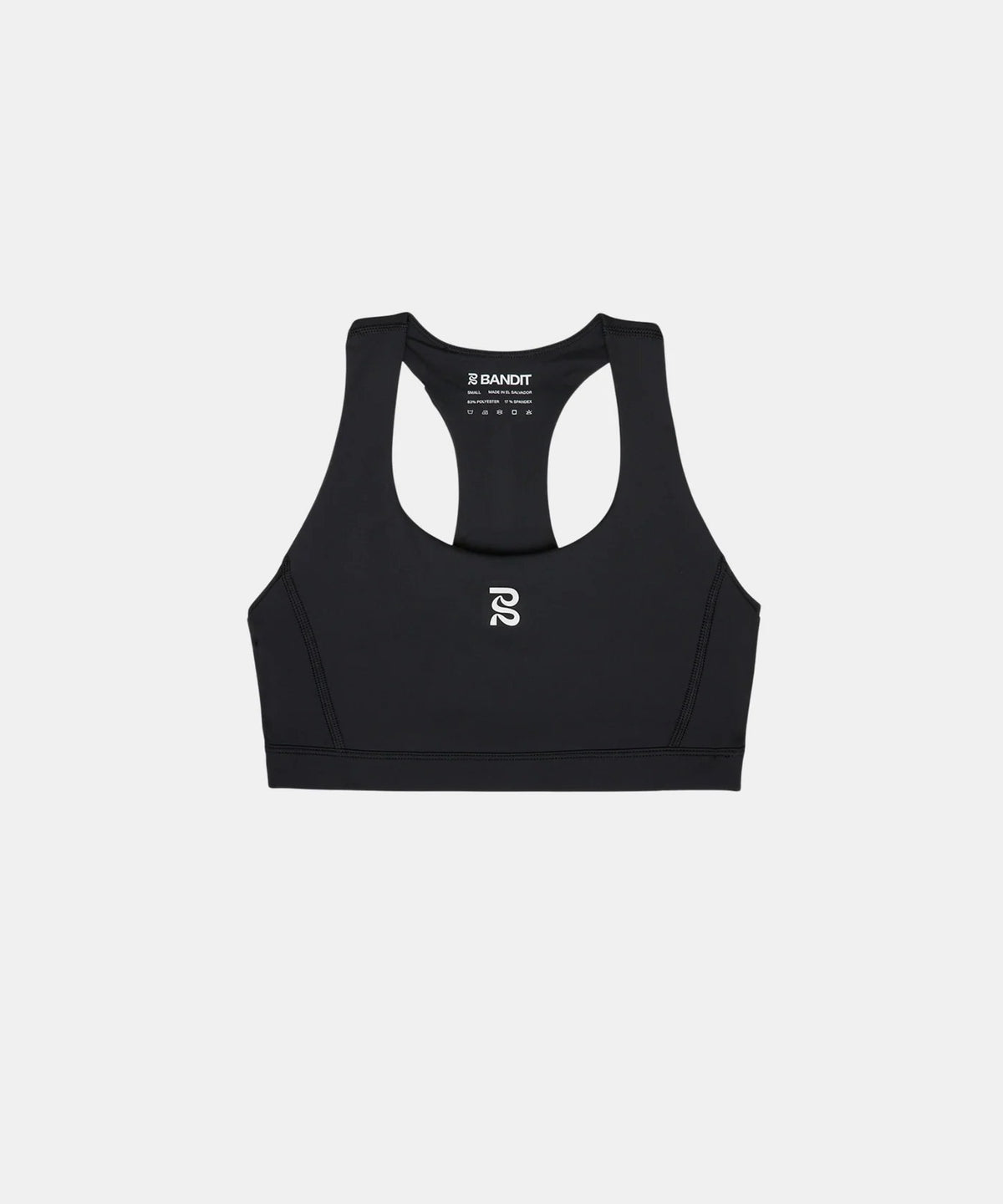 WOMEN STAMINA SCOOP NECK RUN BRA - BLACK