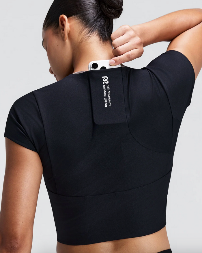 WOMEN ADAPTO 2-WAY ZIP RACE TOP - BLACK