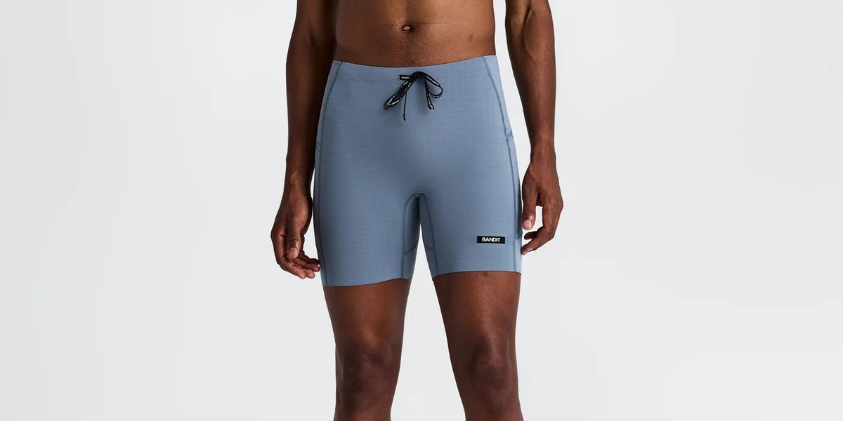 MEN GRIDLOCK QUARTER TIGHTS - STEEL HORIZON