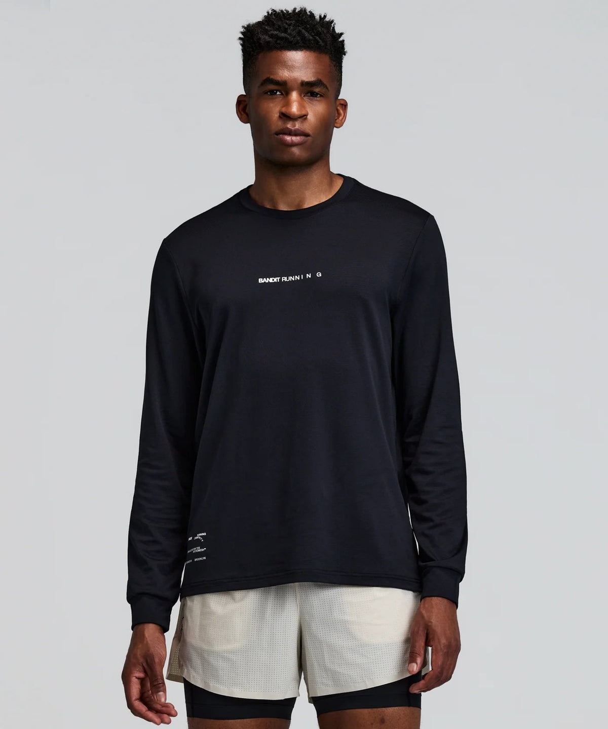 MICROMESH LONG SLEEVE PERFORMANCE TEE - BLACK