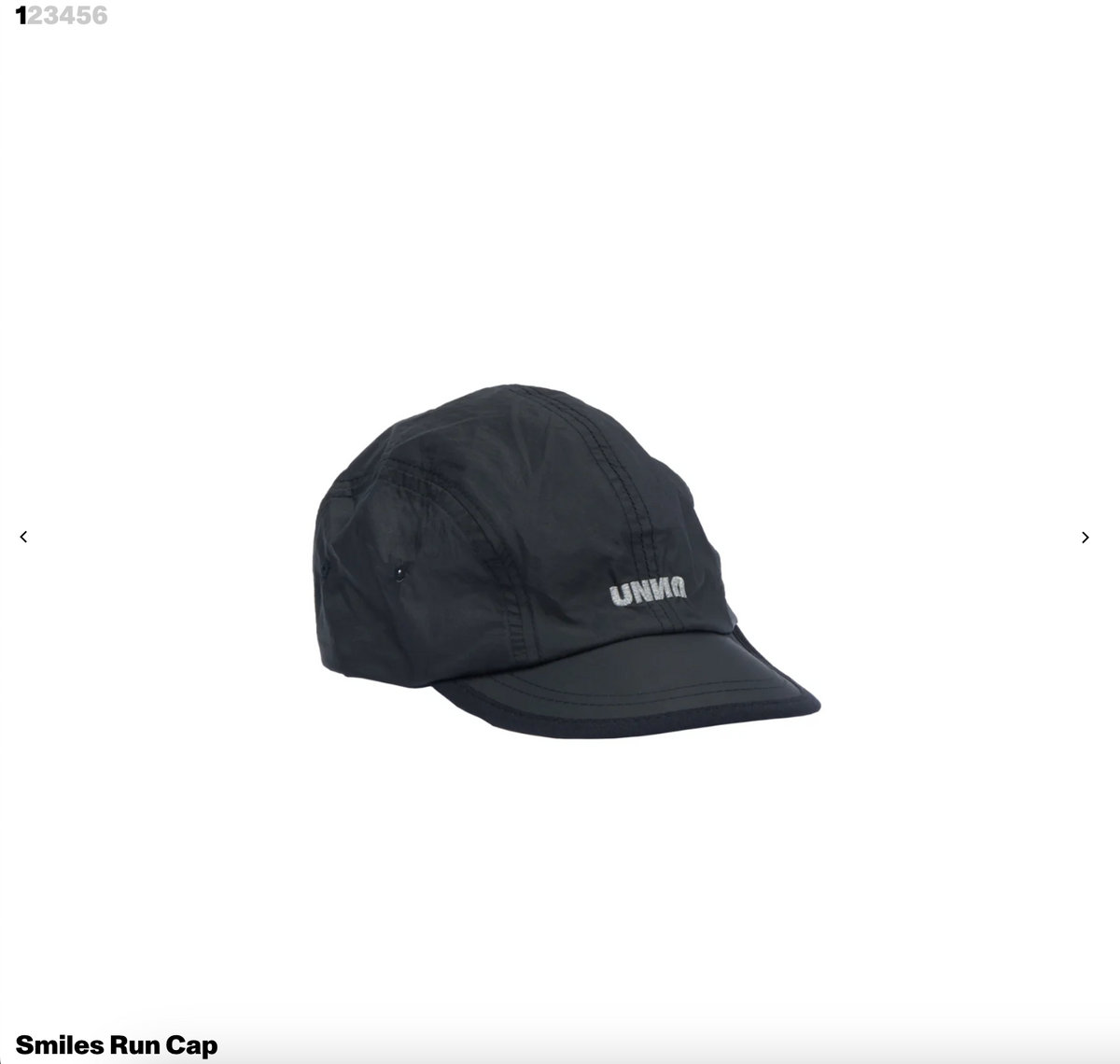 Smiles Run Cap — Unisex — Black