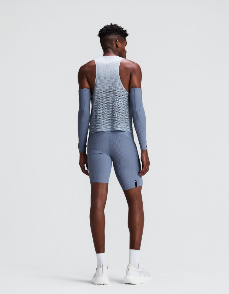 MEN SHREDDER SHORTY RACE SINGLET - PAVILION BLUE