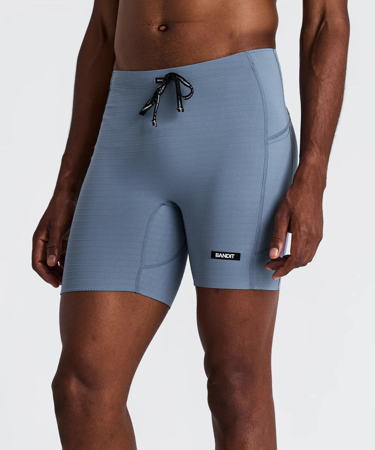 MEN GRIDLOCK QUARTER TIGHTS - STEEL HORIZON
