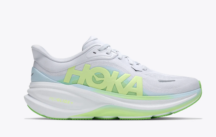 HOKA Clifton PRO — Mujer — Cosmic Grey/Neon Yuzu