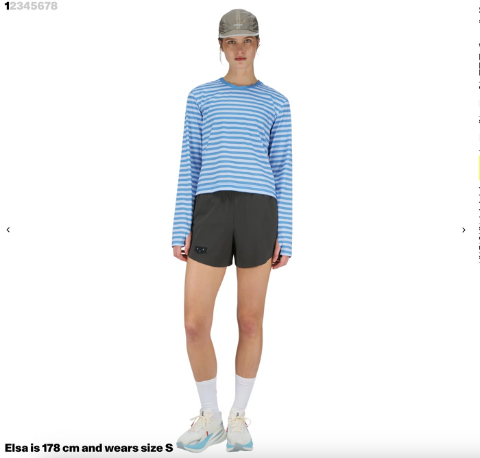 Striped LS — Women — Business Blue