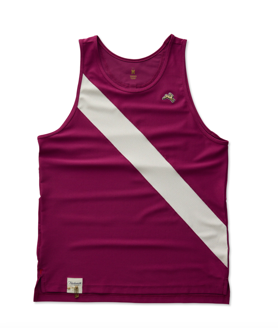 MEN VAN CORTLANDT SINGLET - RASPBERRY/IVORY