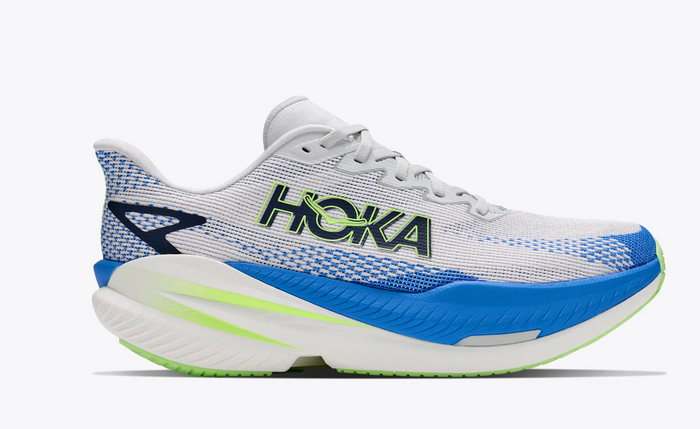 HOKA Mach X 3 — Hombre — Cosmic Grey/Virtual Blue