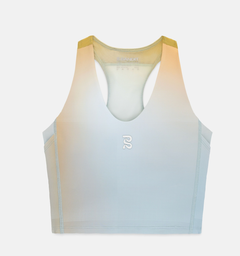 Women's Vanisher™ V-Neck Race Crop - Lagoon Multi