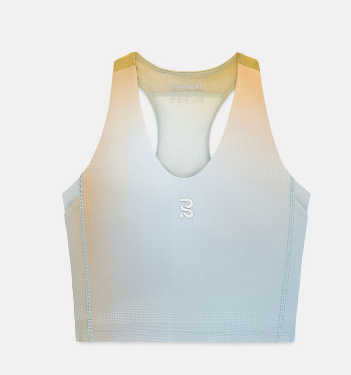 Women's Vanisher™ V-Neck Race Crop - Lagoon Multi