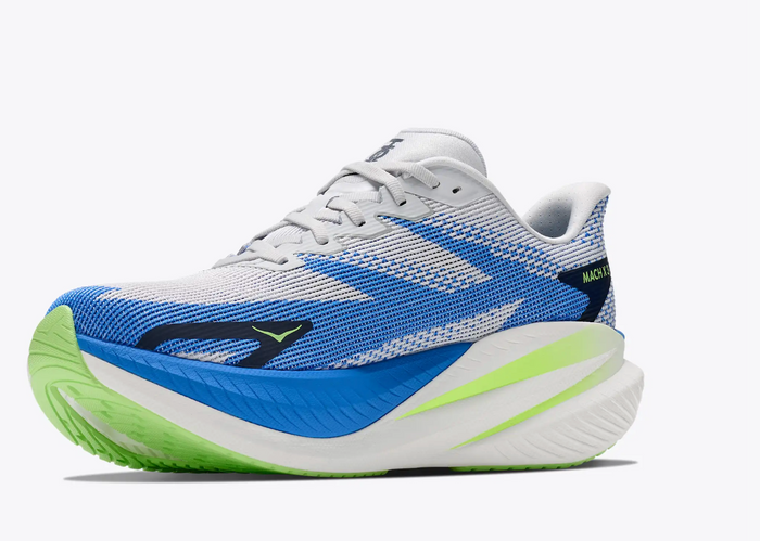 HOKA Mach X 3 — Hombre — Cosmic Grey/Virtual Blue