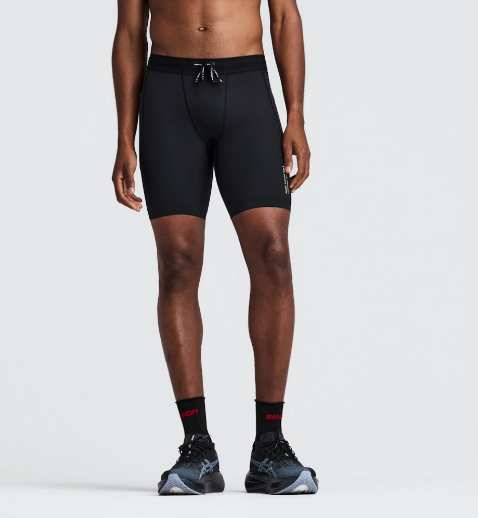 MEN SOLITE QUARTER TIGHTS - BLACK