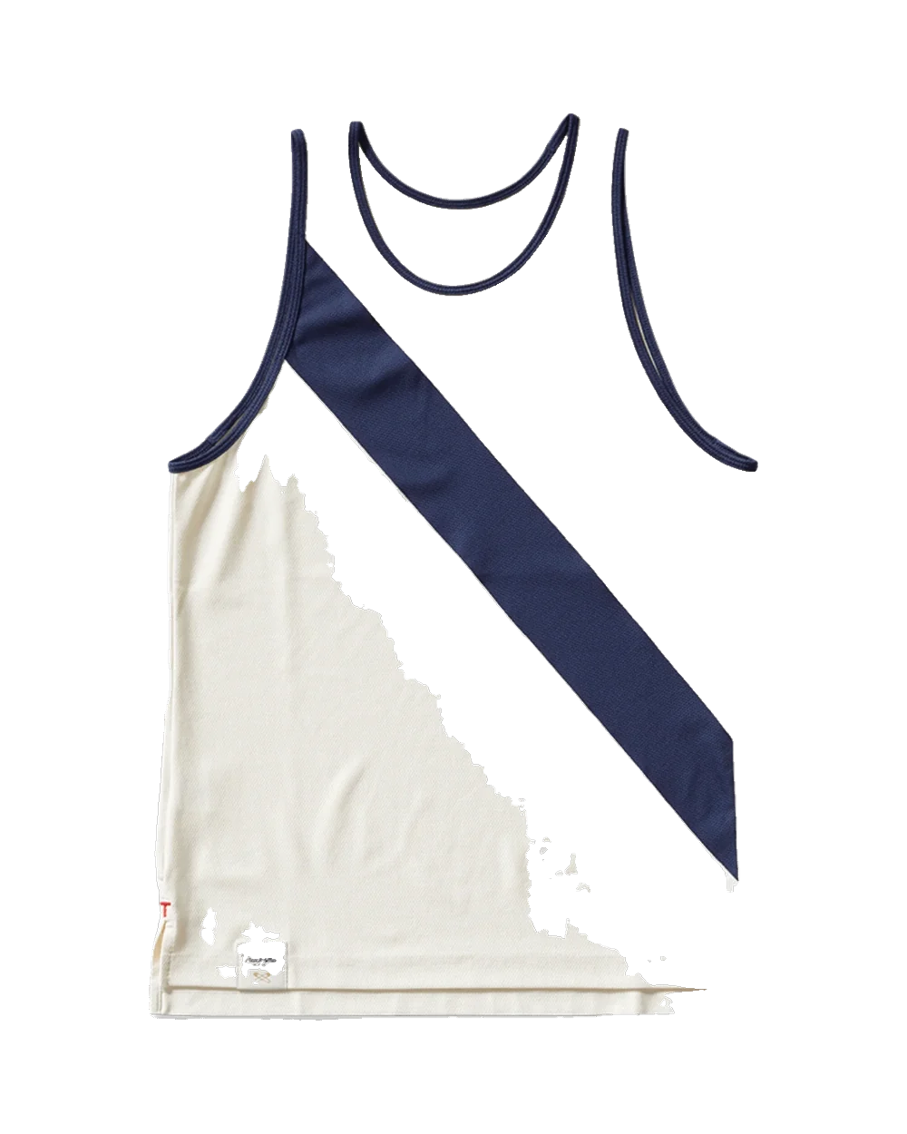 Van Cortlandt Singlet — Hombre — Ivory/Navy