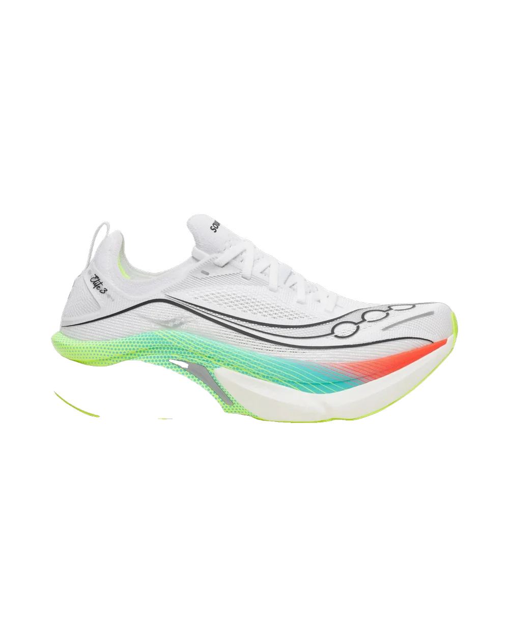 Saucony Endorphin Elite 3 — Unisex — White/Multi