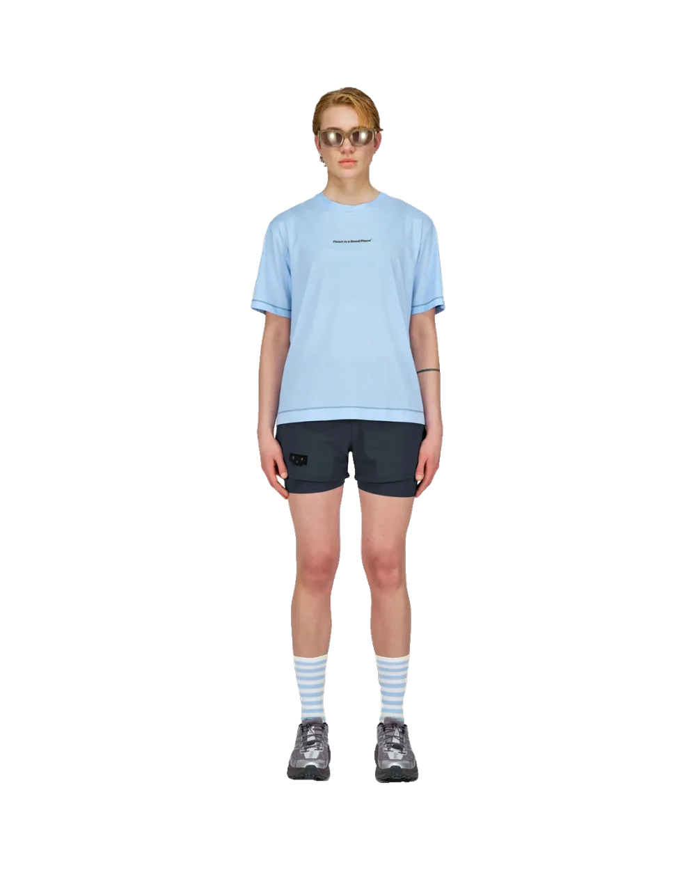 Wavy Tee — Unisex — Serenity Blue